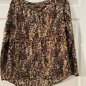 Animal print blouse